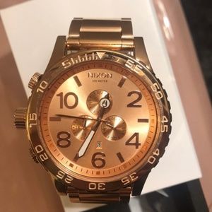 Nixon 51 30 Rose Gold